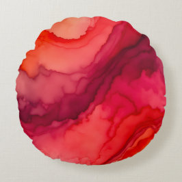 Kleurrijke rook kunst ronde kussenhoes rond kussen