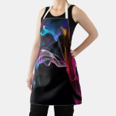 Kleurrijke rook op zwart schort (Insitu)