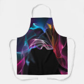 Kleurrijke rook op zwart schort (Voorkant)