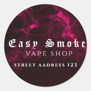 Kleurrijke Rook Vape Winkel Klassieke Ronde Sticke Sticker