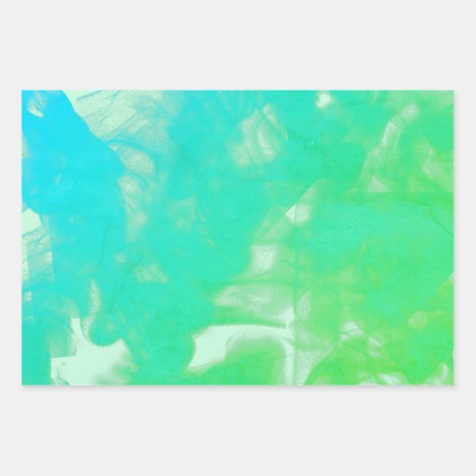 Kleurrijke Rookachtige Vlekken Decoupage Inpakpapier Vel (Voorkant 2)