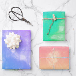 Kleurrijke Rookachtige Vlekken Decoupage Inpakpapier Vel