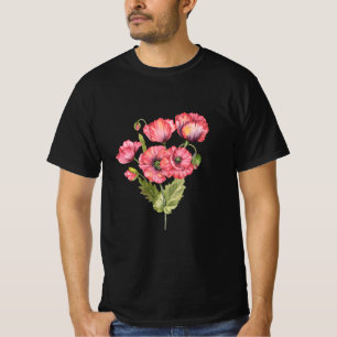 Kleurrijke Roos Boeket Bloemige Botanische T-Shirt