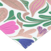 Kleurrijke Roos Gold Floral Leaf-illustraties Tafelkleed (Gekanteld)