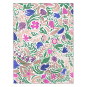 Kleurrijke Roos Gold Floral Leaf-illustraties Tafelkleed (Voorkant)