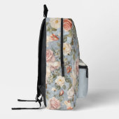 Kleurrijke  Roos patroon monogram Bedrukte Rugzak (Links)