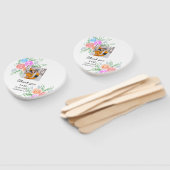 Kleurrijke roos Wildflower dank u trouwnaam Handwaaier (Niet-gemonteerd)