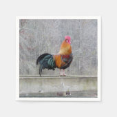 Kleurrijke rooster op papier servet (Voorkant)