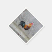 Kleurrijke rooster op papier servet (Hoek)