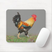 Kleurrijke Rooster schilderij Muismat (Met muis)