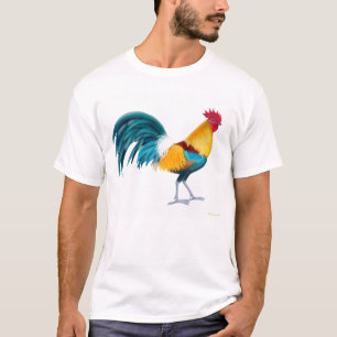 Kleurrijke Rooster T-Shirt