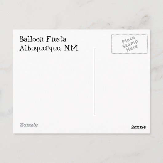 Kleurrijke Roostesr Briefkaart (Achterkant)