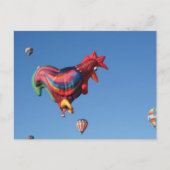 Kleurrijke Roostesr Briefkaart (Voorkant)