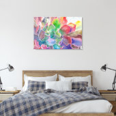 Kleurrijke rosette sonderste canvasafdruk canvas afdruk (Insitu (Slaapkamer))