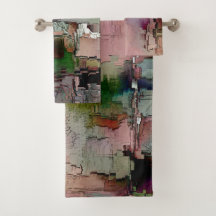 Kleurrijke rots overheerste zalm tot groengrijs