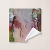 Kleurrijke rots overheerste zalm tot groengrijs bad handdoek (Wasdoekje)