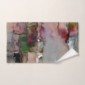 Kleurrijke rots overheerste zalm tot groengrijs bad handdoek (Handdoek)