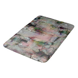 Kleurrijke rots overheerste zalm tot groengrijs badmat