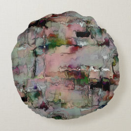 Kleurrijke rots overheerste zalm tot groengrijs rond kussen