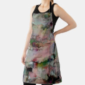 Kleurrijke rots overheerste zalm tot groengrijs schort (Insitu)