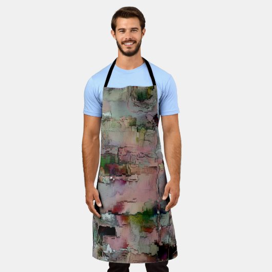 Kleurrijke rots overheerste zalm tot groengrijs schort (Gedragen)