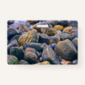 Kleurrijke rotsen badge (Achterkant)