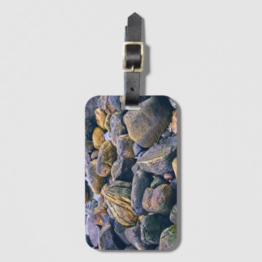 Kleurrijke rotsen bagagelabel (Voorkant (verticaal))