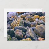 Kleurrijke rotsen feestdagenkaart (Voorkant / Achterkant)