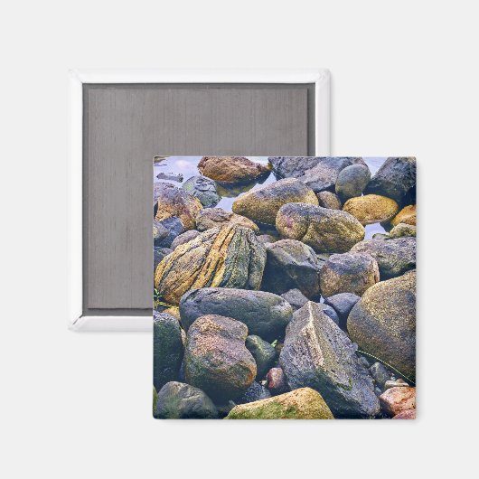 Kleurrijke rotsen magneet (Voorkant / Achterkant)