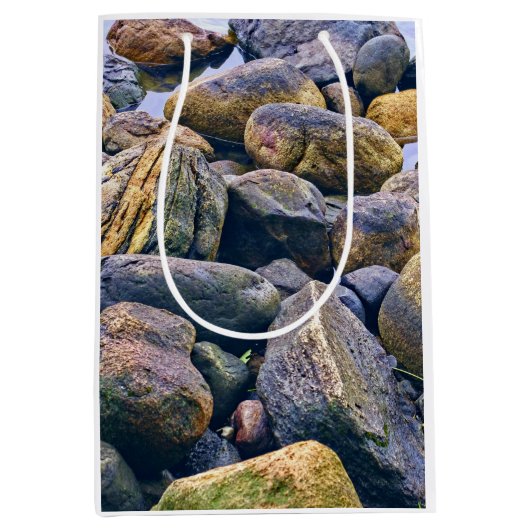 Kleurrijke rotsen medium cadeauzakje (Voorkant)