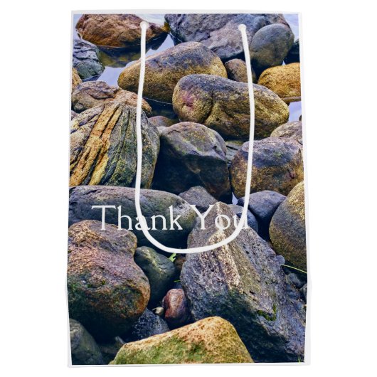 Kleurrijke rotsen medium cadeauzakje (Achterkant)