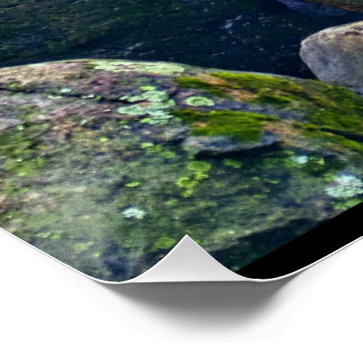 Kleurrijke rotsen perfect poster (Hoek)