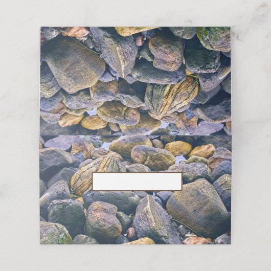 Kleurrijke rotsen plaatskaartje (Buitenkant ongevouwen)