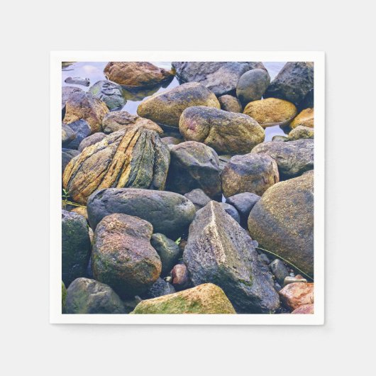 Kleurrijke rotsen servet (Voorkant)