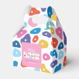 Kleurrijke rotsklimmende voetenhouders bedankdoosjes