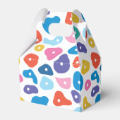 Kleurrijke rotsklimmende voetenhouders bedankdoosjes (Achterkant)