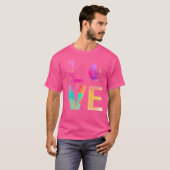 Kleurrijke rotsklimming Moeder Rotsklimming T-shirt (Voorkant volledig)