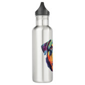 Kleurrijke Rottweiler Head Waterfles (Links)