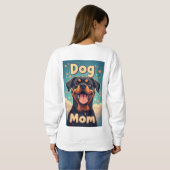 Kleurrijke Rottweiler-hondmoeder Trui (Achterkant volledig)