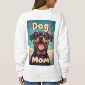 Kleurrijke Rottweiler-hondmoeder Trui (Achterkant)