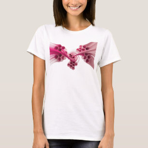 Kleurrijke Roze ABSTRACTE KUNST Modeprint T-shirt