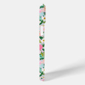 Kleurrijke Roze Bloementuin Monogram Case-Mate iPhone Case (Achterkant / Rechts)