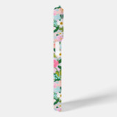 Kleurrijke Roze Bloementuin Monogram Case-Mate iPhone Case (Achterkant / Rechts)