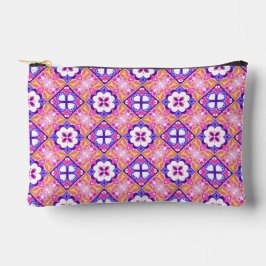 Kleurrijke roze en Paarse Spaans-stijl Tegel Patte Etui