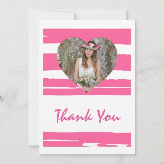 Kleurrijke roze en witte Waterverf Foto Graduati Kaart (Voorkant)