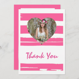 Kleurrijke roze en witte Waterverf Foto Graduati Kaart