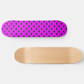 Kleurrijke roze en zwarte skateboard (Horizontaal)