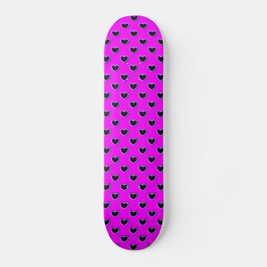 Kleurrijke roze en zwarte skateboard (Voorkant)