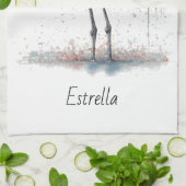 Kleurrijke Roze Flamingo, aanpasbaar Theedoek (Gevouwen)