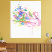 Kleurrijke roze flamingo print kunstliefhebbers (Insitu (Woonkamer))
